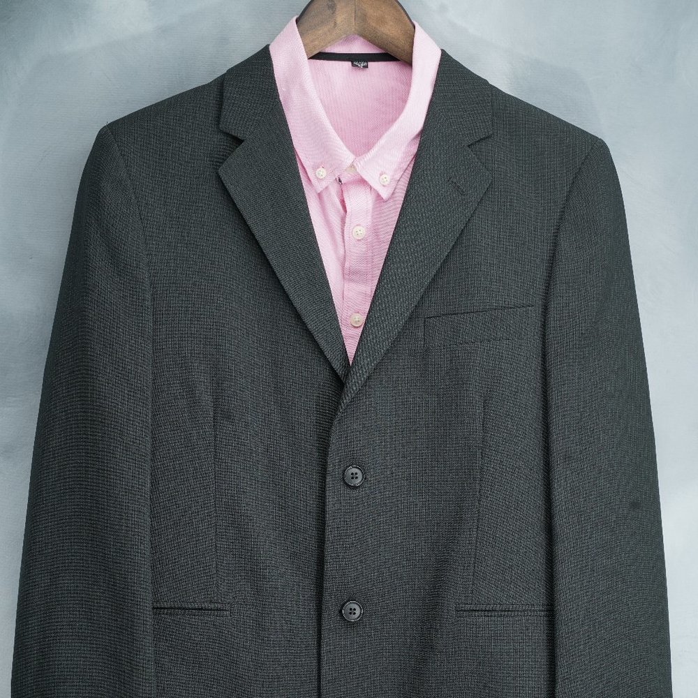 Italica Men's Black Suit Jacket- Size 18